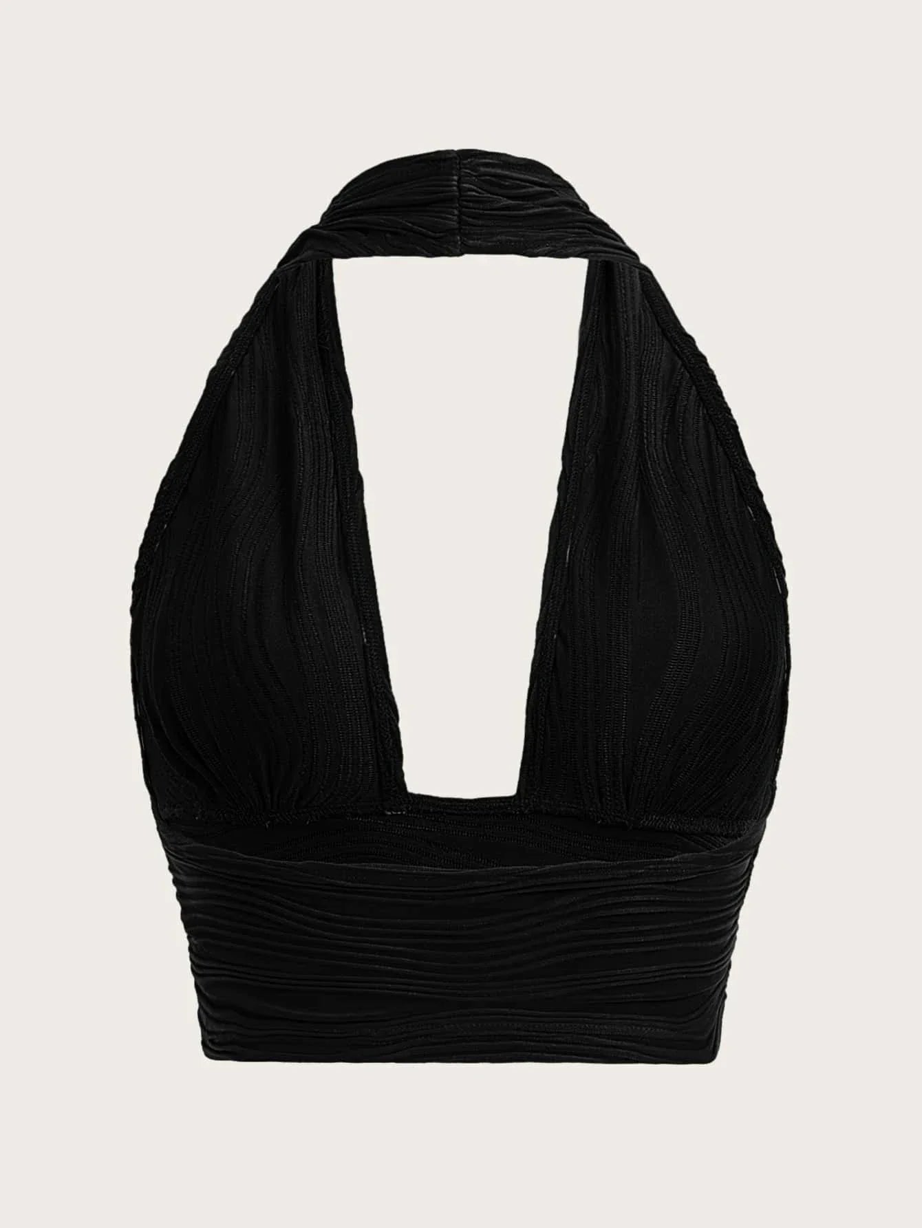 Sexy Solid Backless Crop Halter Top Women Summer 2024 Y2K Clothes Grunge High Street Style Club Sleeveless Cami Top Streetwear