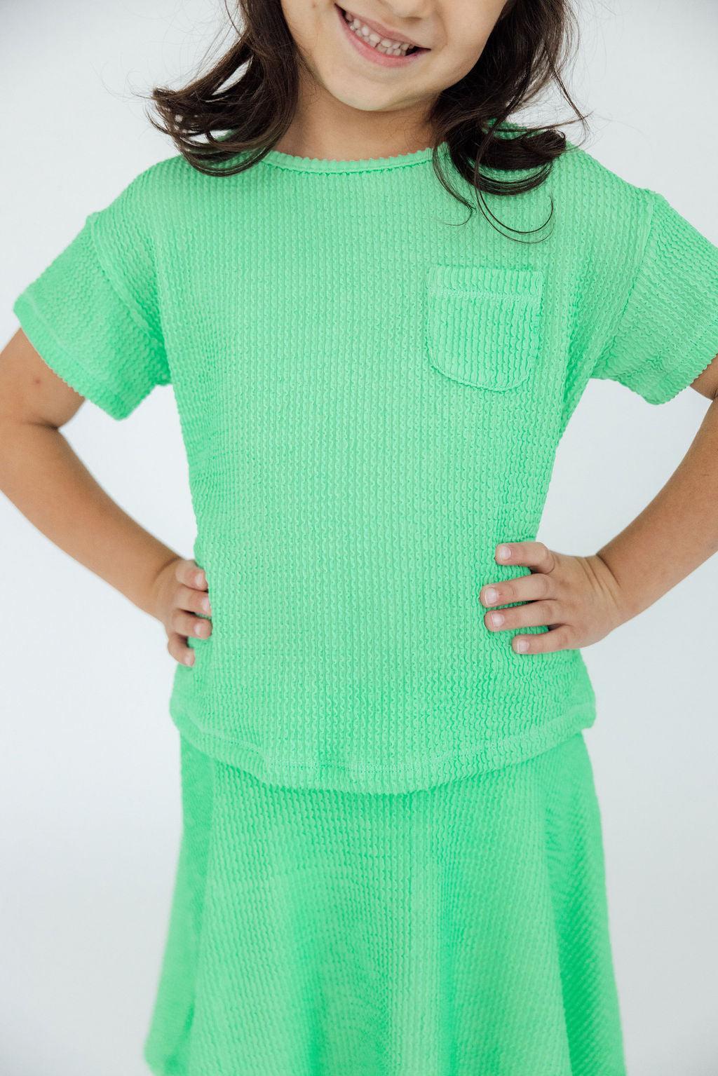Seafoam Green Scrunchy Pocket Tee