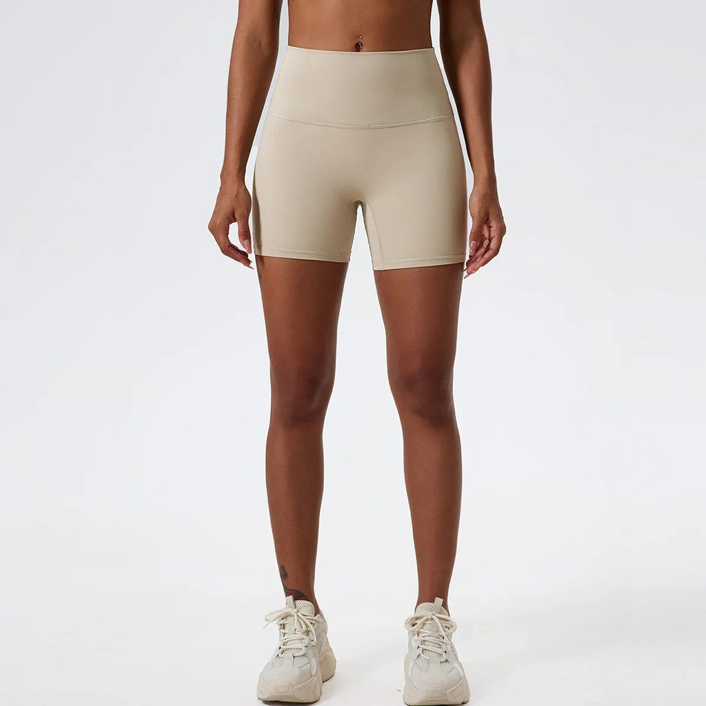 Hearuisavy Summer Soft Sports Shorts Buttock Lift Gym Leggings Women High Waist Yoga Shorts Women Running Cycling Workout Shorts