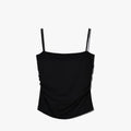 Summer Simple Women's Cotton Sling Camisole Crop Top Sleeveless Shirt Lady Bra Tank Tops Straps Skinny Girls Camisole Base Best