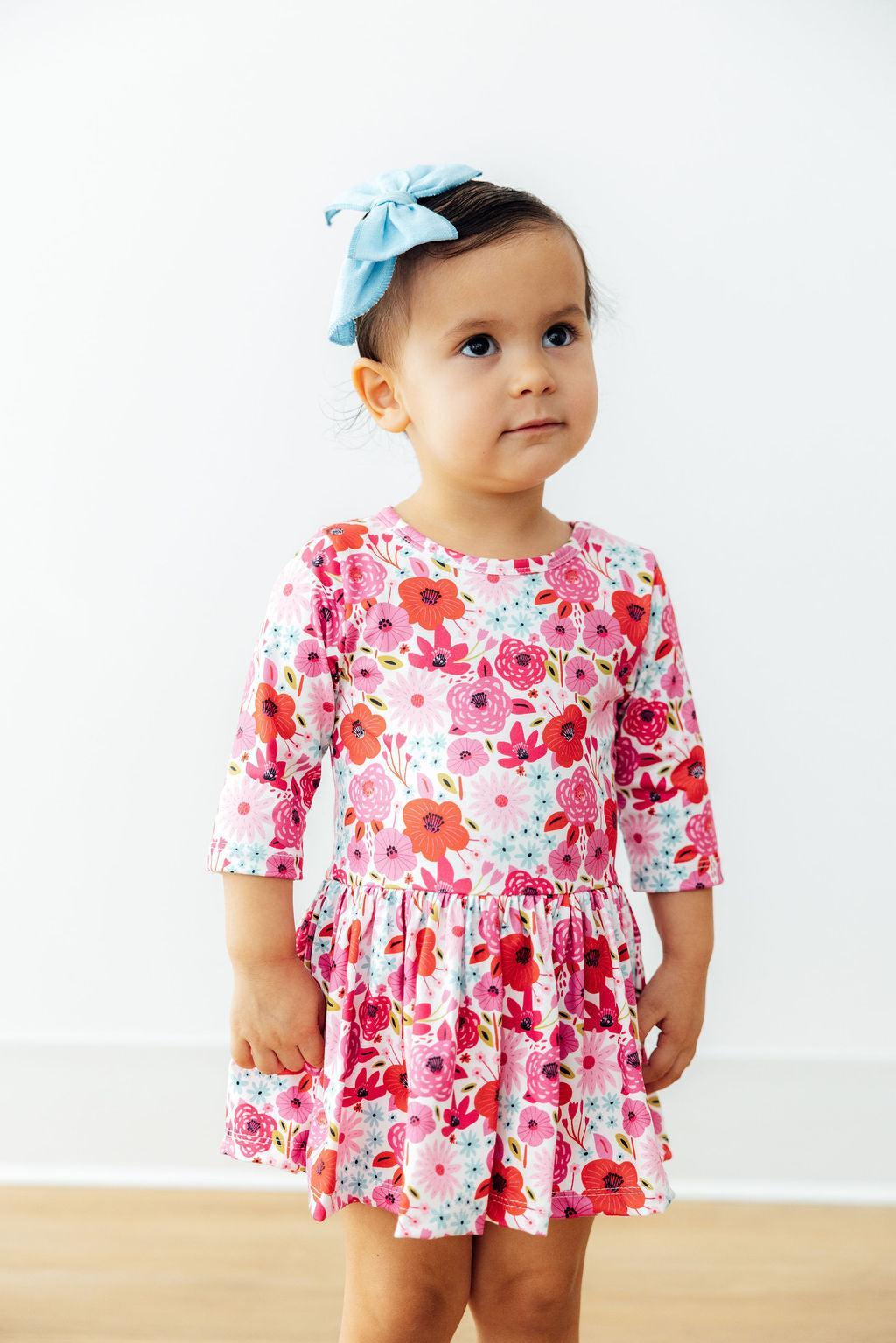 Secret Garden 3/4 Sleeve Twirl Bodysuit