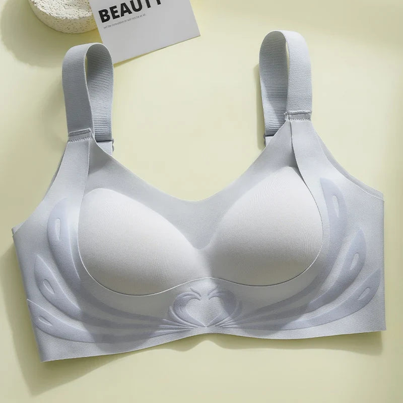 Sexy Lifting Seamless Underwear Women's Small Breasts Gathering No Steel Ring Bh Upper Holder Breast Adjustable Ladies Bra M-6XL