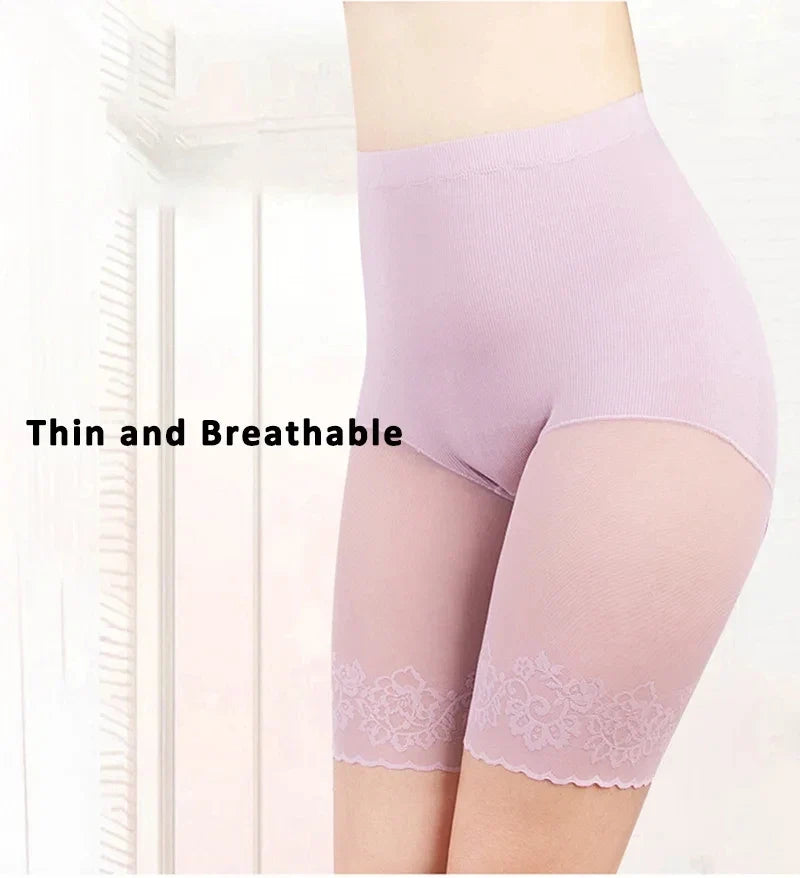 60-115 KG Plus Size Safety Short Pants Summer Women Seamless Underskirt Shorts Anti Rub Thigh Boyshorts Sexy Lace Women Boxers