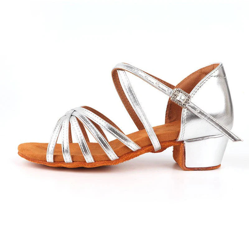 CLYFAN Children Dance Shoes for Girls Ballroom Latin shoes Ladies Modern Tango Dancing Women Latin Shoes Salsa Sandals