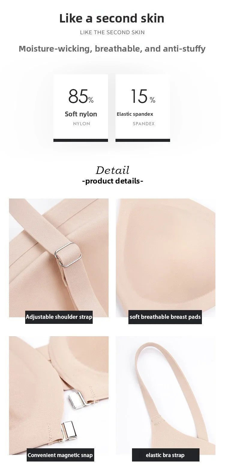 American Women's High Waist Seamless Bra and Panties Set Underwear Breathable Comfort Briefs S-2XL Thong Soft Underwear