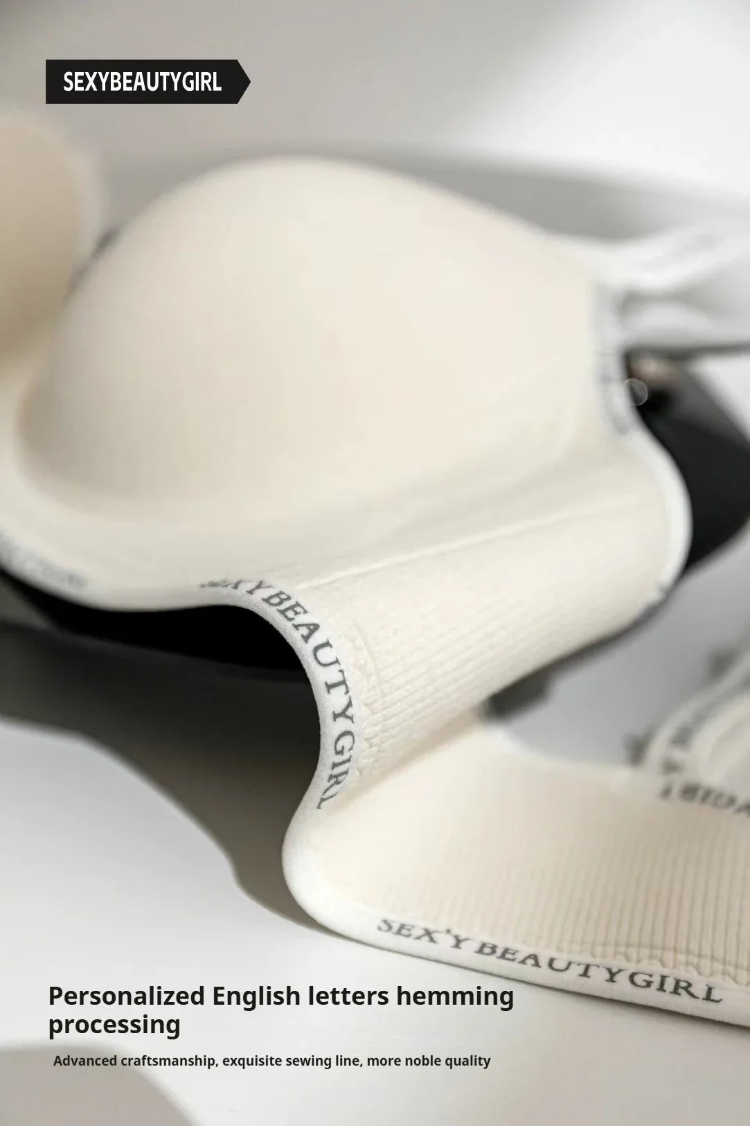 Women Sexy Bras Padded Push Up Bralette Female Adjustable Comfortable Underwear Ladies Letter Straps Brassiere Wireless Soft New
