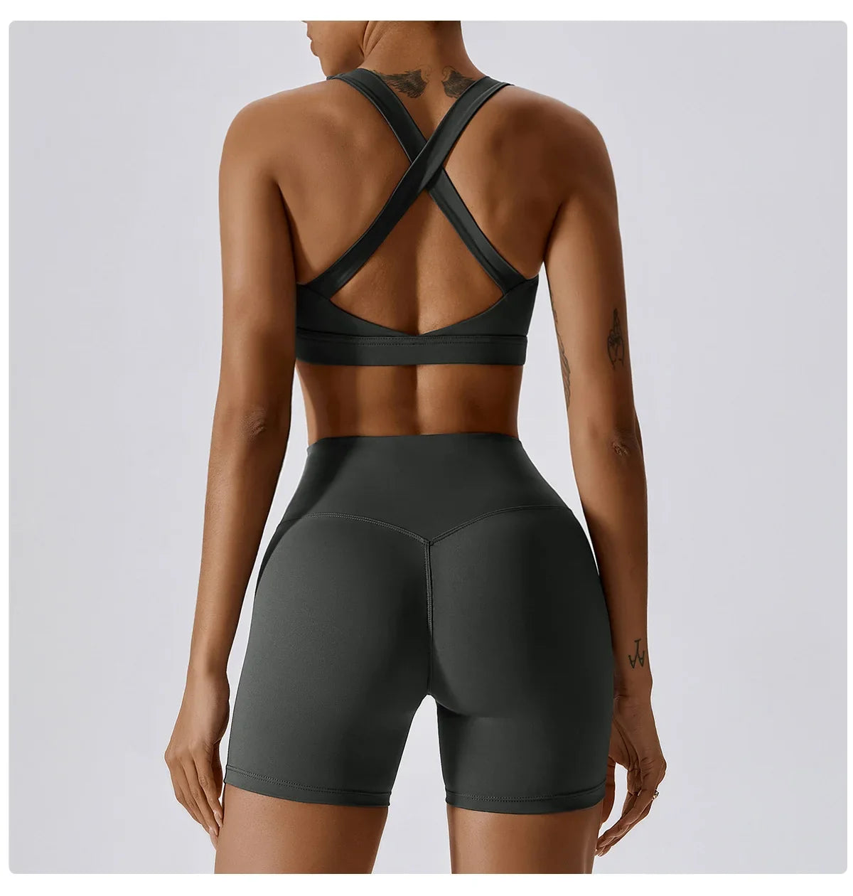 Crossed Shoulder Strap Yoga Bra Chest Pad Running Sports Bra Gym Top Women Stretch Pull Up Underwear Women Vest Fitness Tank Top