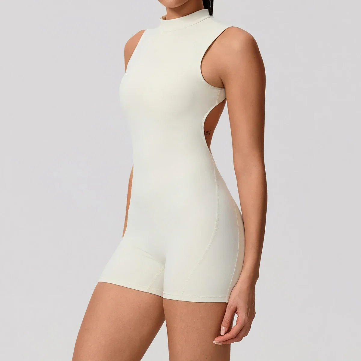 Hearuisavy Summer Sports Overalls Women Gym High Stretch Sleeveless Yoga Bodysuit Running Push Up Butt-Lifting Fitness Jumpsuit