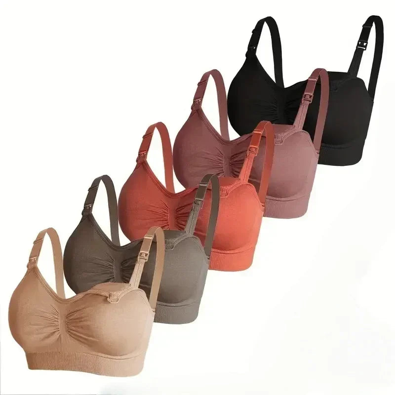 Push Up Drop Cup Wire Free Maternity Nursing Bras for Pregnancy to Breastfeeding - Supportive Comfort