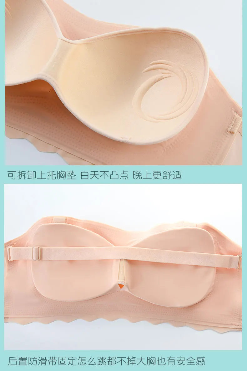 Push Up Bras for Women Underwear Invisible Strapless Bralette Large Size Brassiere Thin Mold Cap Bra 5XL 6XL Soutien Gorge Femme