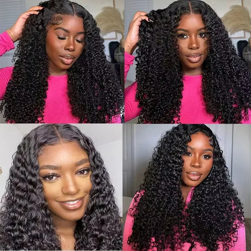 13x6 Lace Frontal Wig 200% Density Burmese Curly Wig Human Hair 13x4 HD Transparent Pre Plucked Burmese Virgin Human Hair Wigs