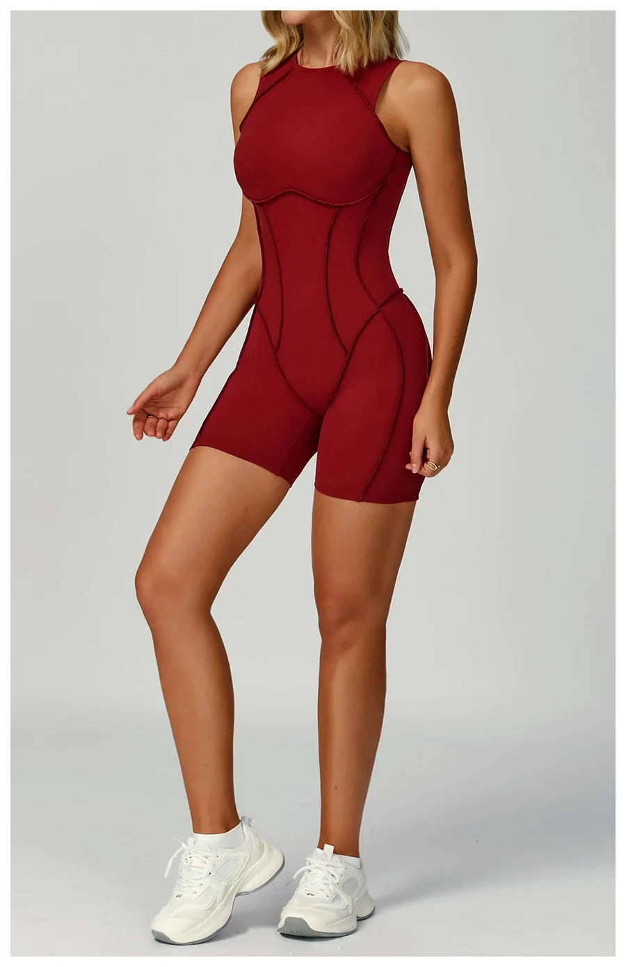 New Seamless Yoga Jumpsuits Sports Fitness Hip-lifting Backless Shorts One-piece Workout Gym Leggings Tracksuits for Women