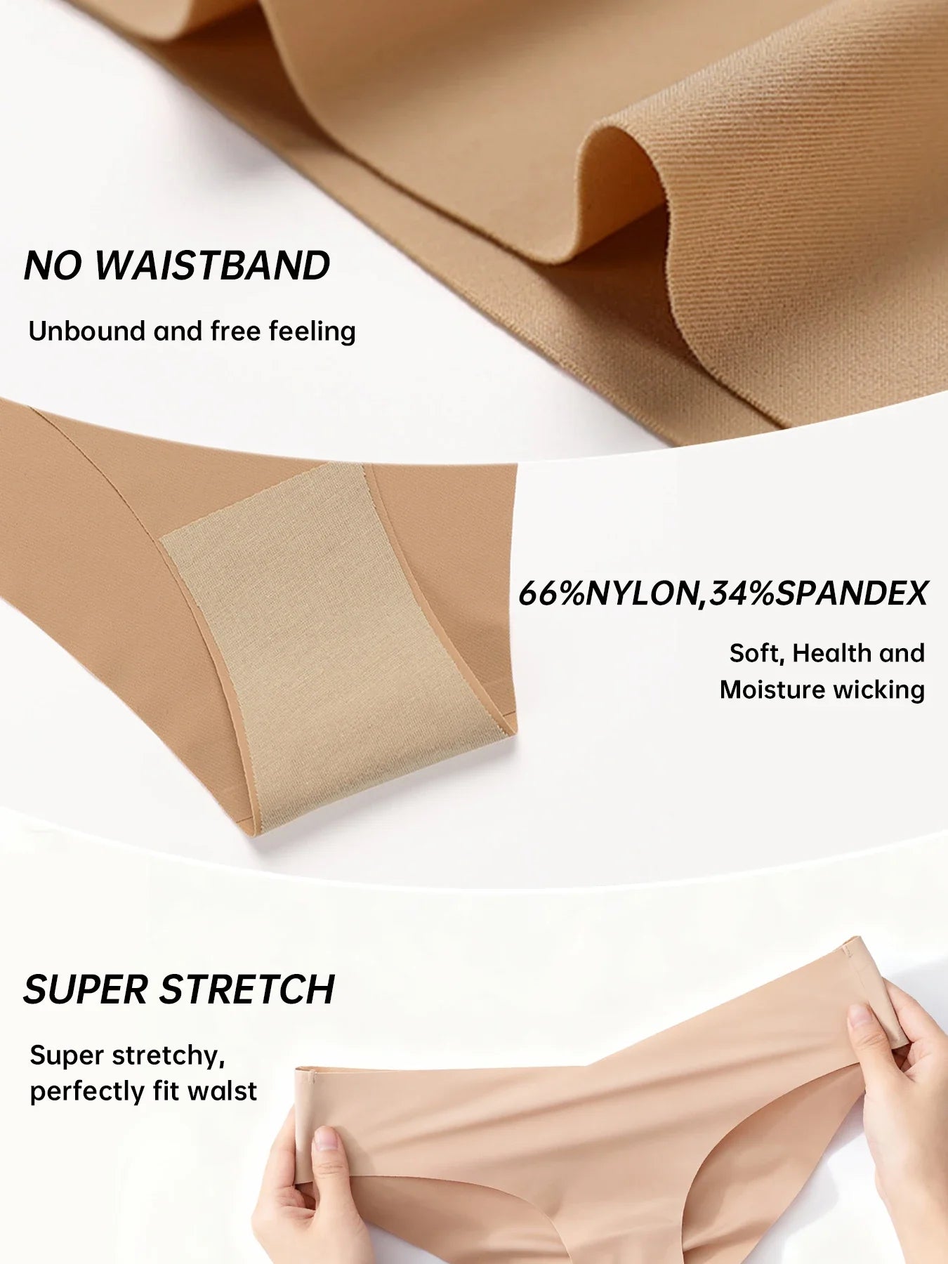 American Women's High Waist Seamless Bra and Panties Set Underwear Breathable Comfort Briefs S-2XL Thong Soft Underwear