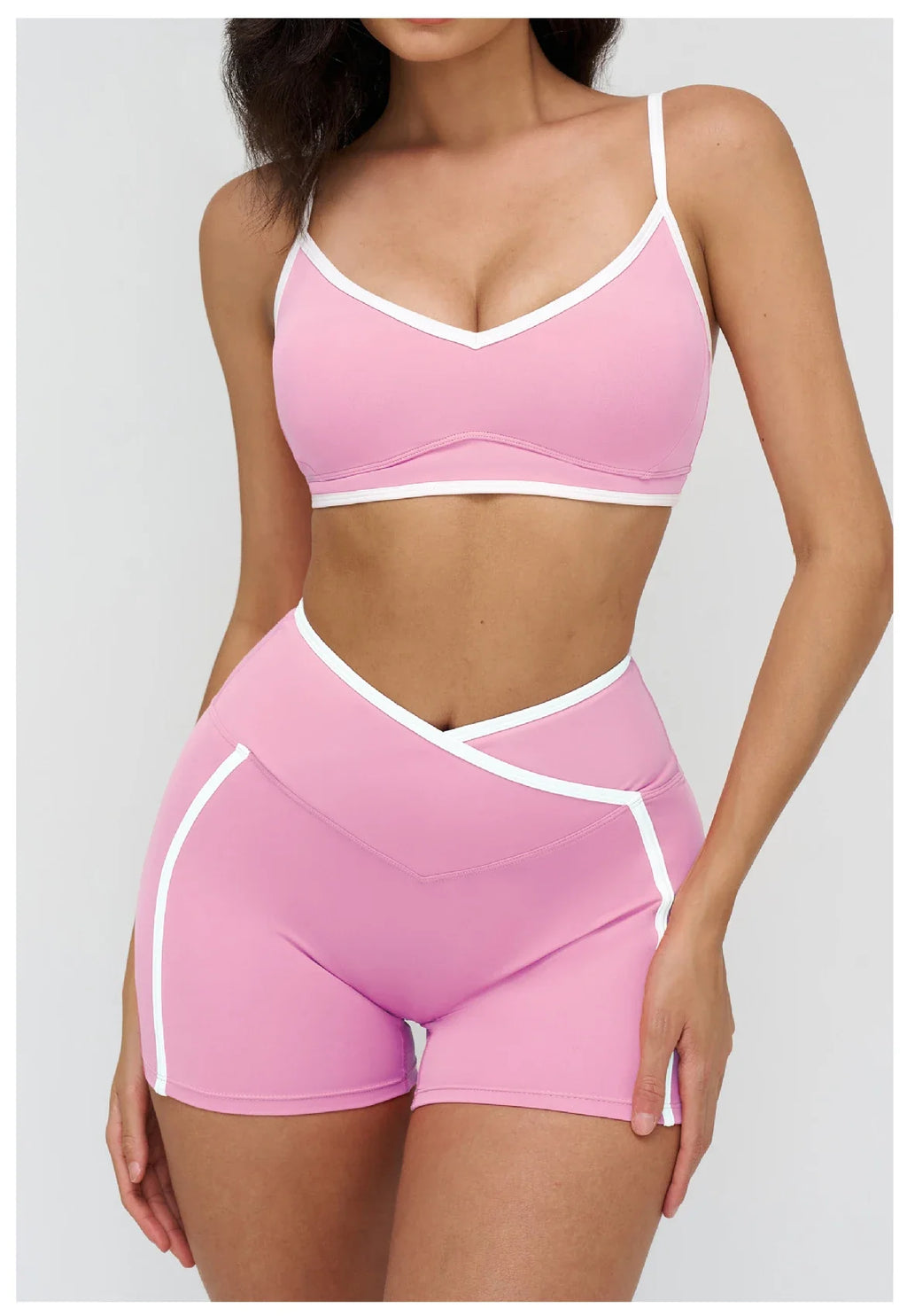 Women Bra Shockproof Gym Top Women Underwear Thin Strap Halter Sports Bras Scrunch Push-up Workout Yoga Tank Tops Women's Clothe