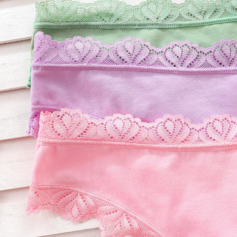 3pcs/Set Soft Seamless Lady Briefs Breathable Comfortable Female Underpants Sexy Lingerie Elegant Women's Panties Underwear