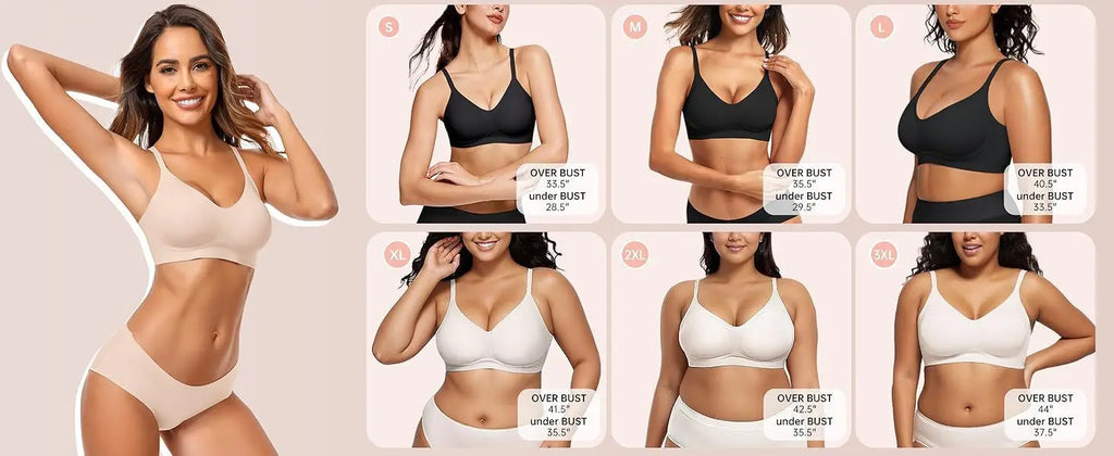 Women's Wire-Free Seamless Bra 3/4 Cup Thin Molded Cup Soft Support Bra Comfortable Breathable and beauty Smooth Bra Push-Up