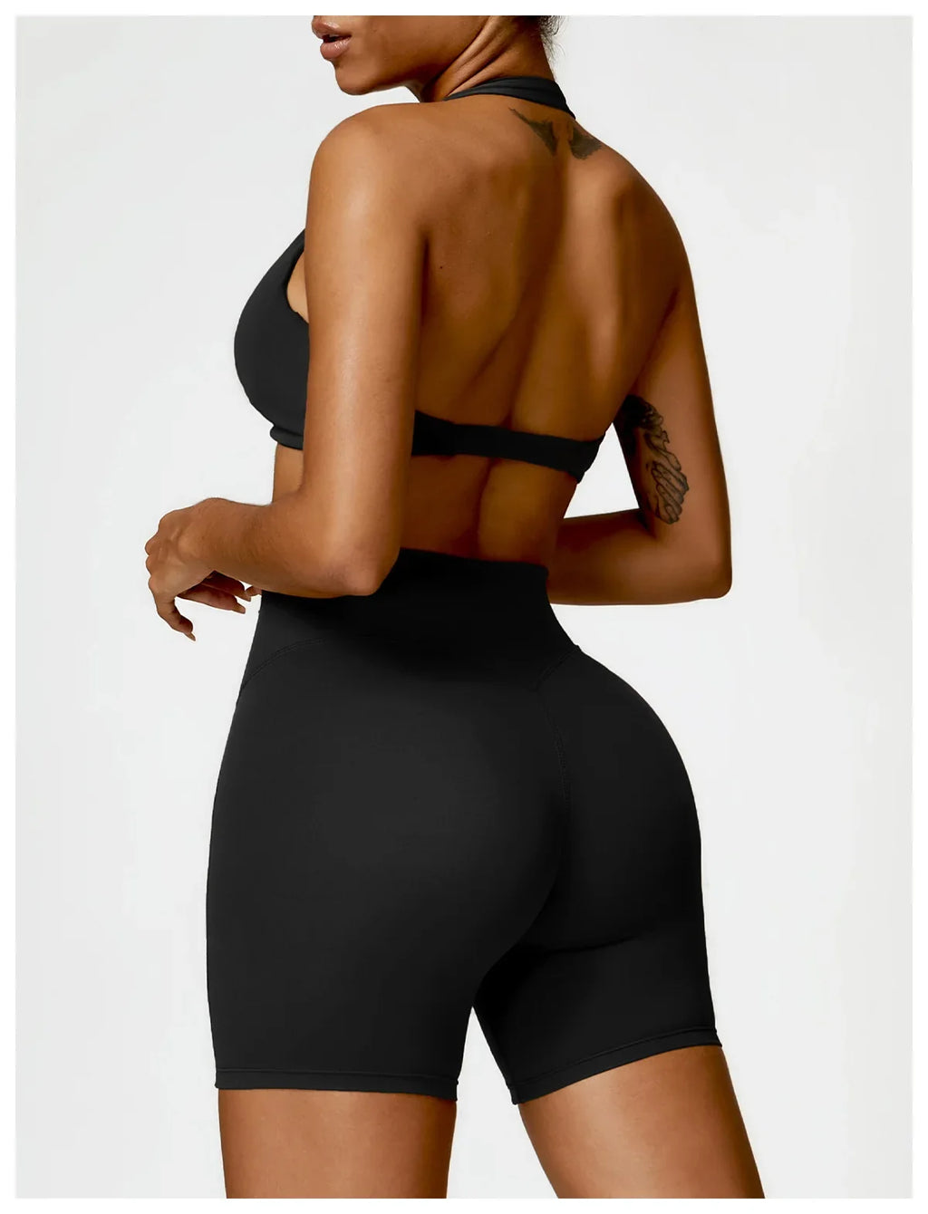 Women's Nylon Sports Bra Halter Sports Underwear Front Twist Naked Feel Sexy Yoga Gym Push Up Workout Padded Bralette Bathsuit