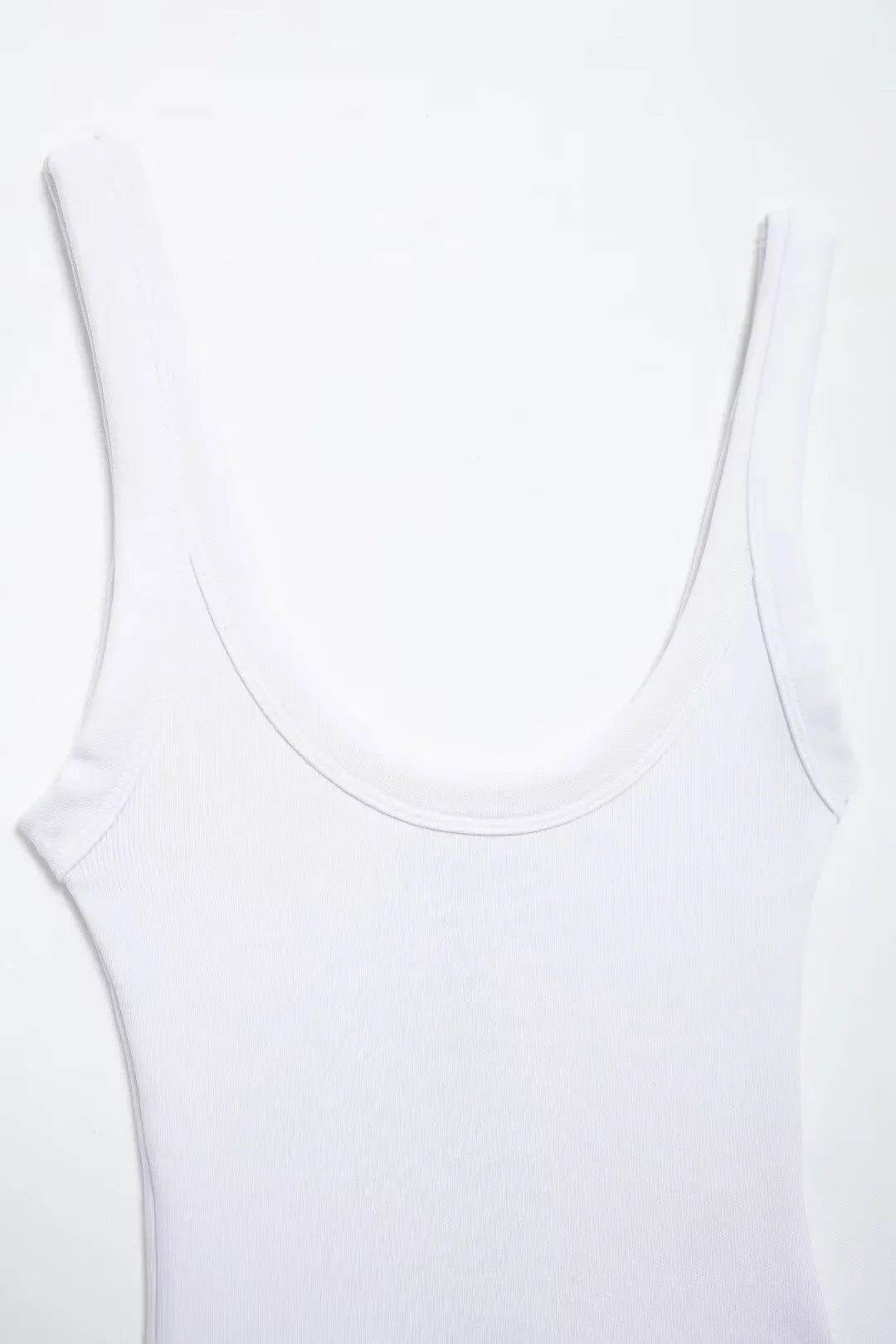Women's Skinny Ribbed O-Neck Bodysuits with Straps Snap-Button Sexy Fashion Playsuits Comfortable Stretchy Female Clothing
