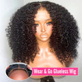 250% Kinky Curly Wigs Human Hair Afro Curly 13x6 HD Lace Frontal Wig Wear Go Glueless 5x5 Lace Front Human Hair Wigs on Sale
