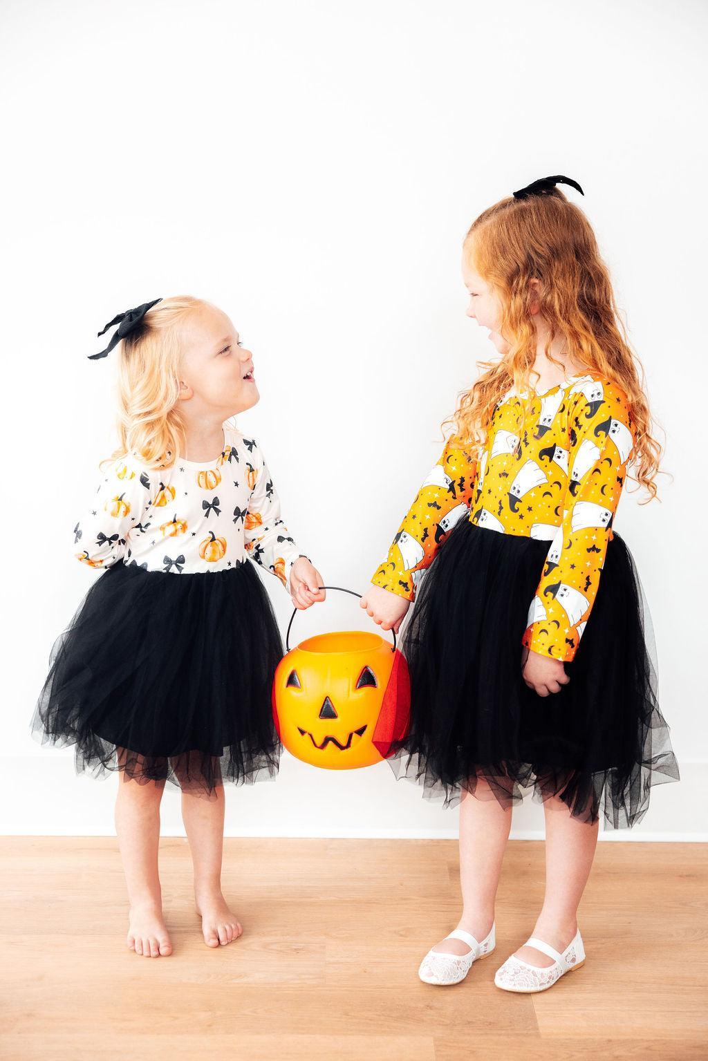 Pretty in Pumpkin L/S Tutu Dress