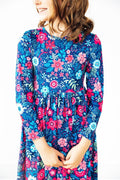 Sweet Gardenia L/S Pocket Twirl Dress
