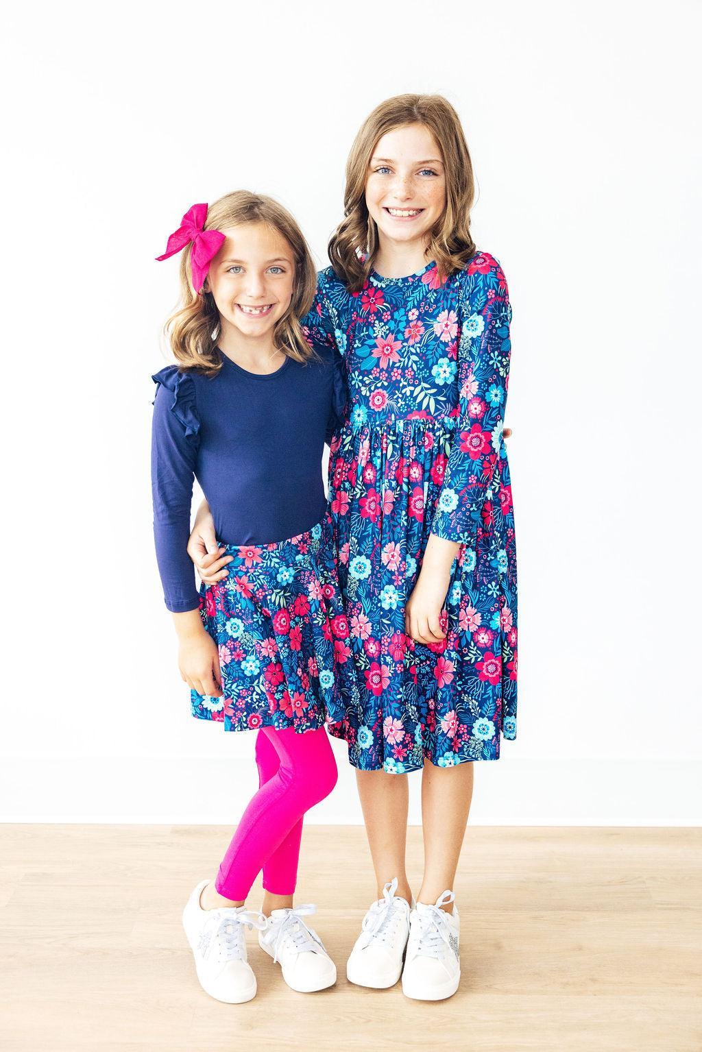 Sweet Gardenia L/S Pocket Twirl Dress