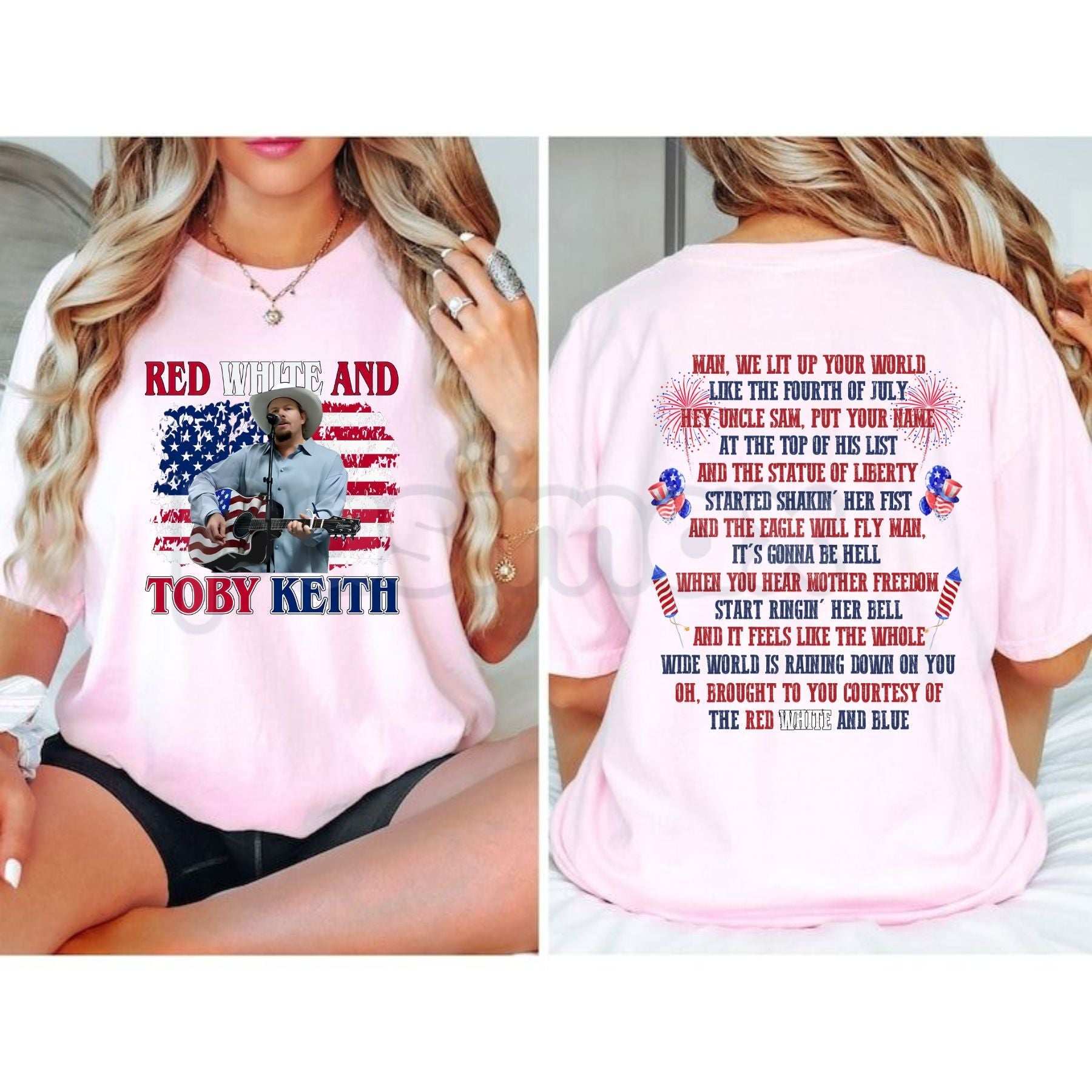Toby Keith "Courtesy of the Red, White, and Blue" T-Shirt – Premium 100% Cotton Patriotic Graphic Tee, Country Music Legend Tribute Top, 4th of July American Soldier Shirt, Made in USA