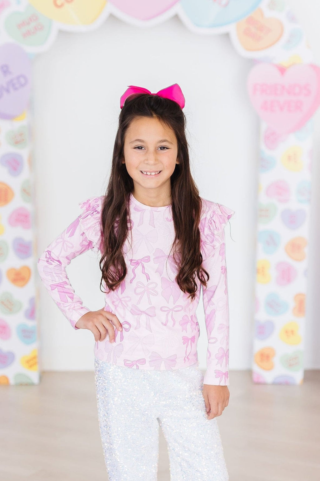 SALE Twinkle Ties L/S Ruffle Tee