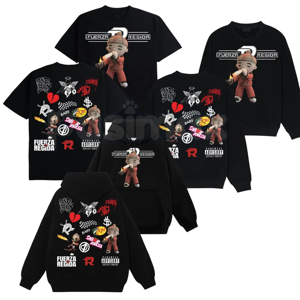 Vintage Fuerza Regida All Top Song Album #178 – Retro Graphic T-Shirt, Sweatshirt & Hoodie
