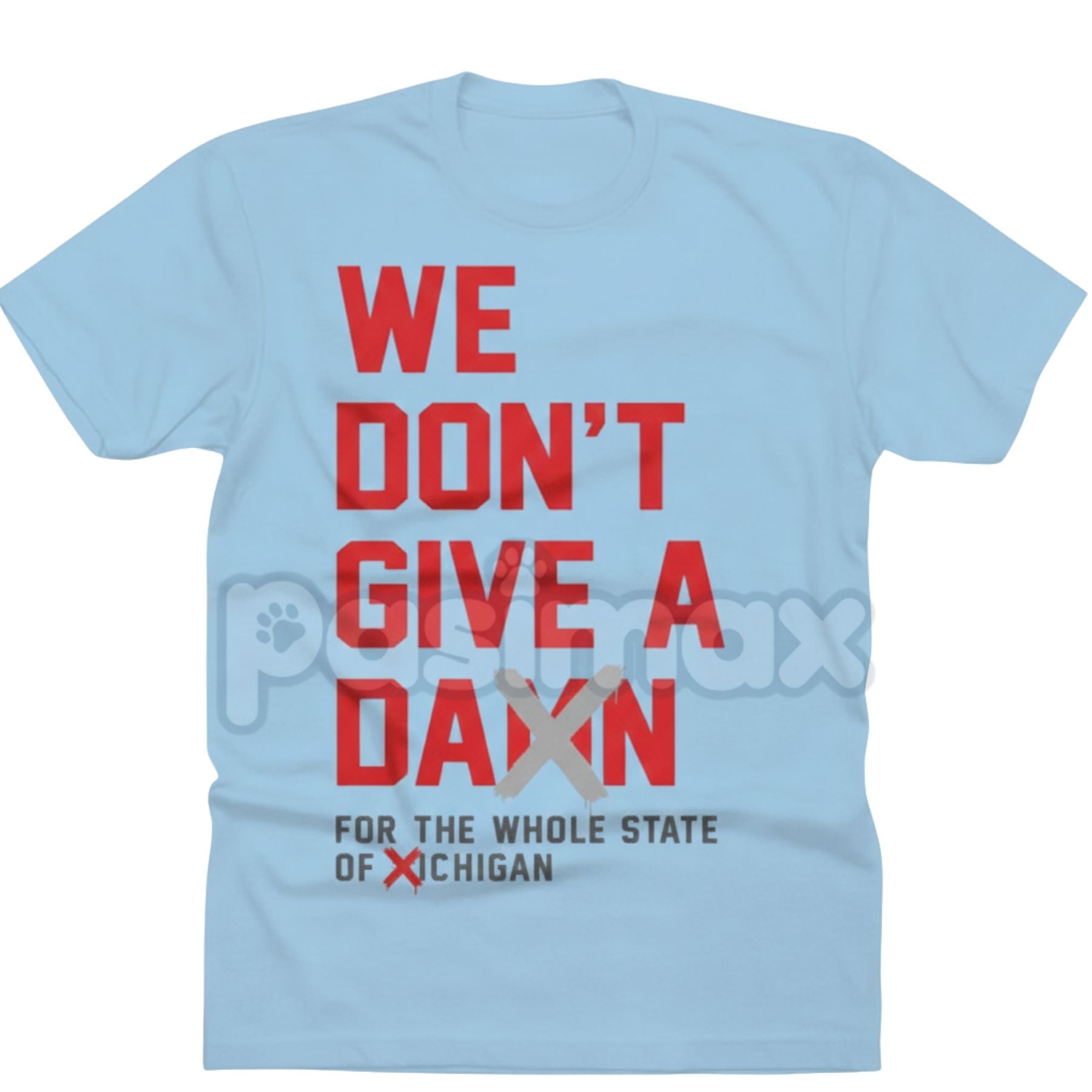 "We Don't Give A Damn For The Whole State" T-Shirt - College Football Rivalry Slogan Tee, Defiant Fan Statement Apparel, Game Day Fan Gift