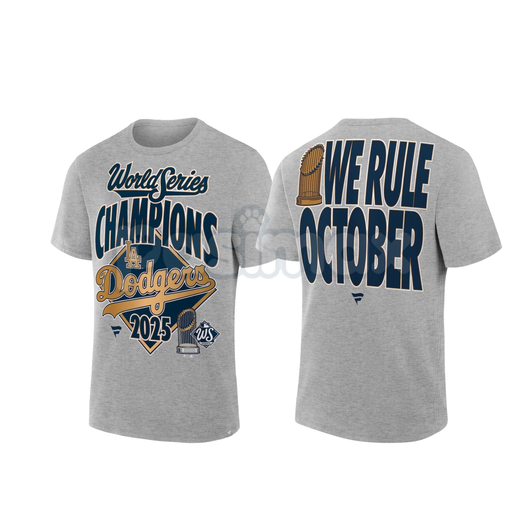 "We Rule October" World Series Champions 2025 T-Shirt - MLB Baseball Title Slogan Tee, Unisex Fan Locker Room Apparel, Championship Victory Gift