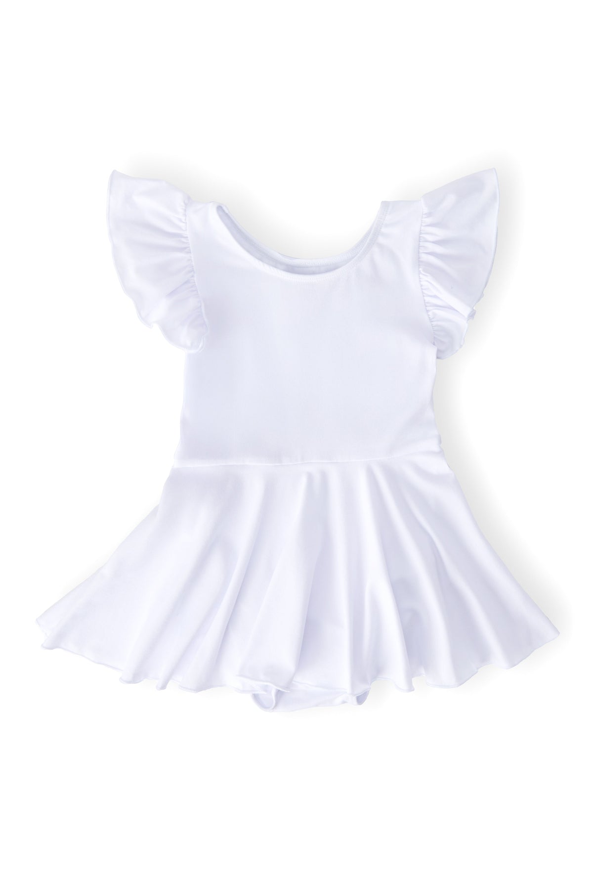 White S/S Twirl Leotard
