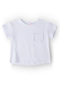 White Ruffle Pocket Tee