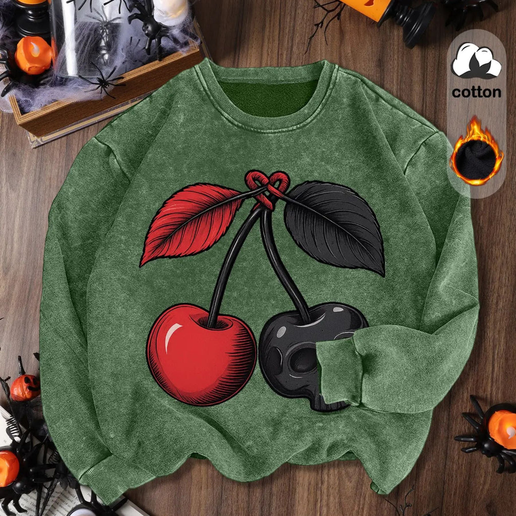 Women's Vintage Soft Pullover Sweatshirt – Cozy Casual Garment-Dyed Crewneck