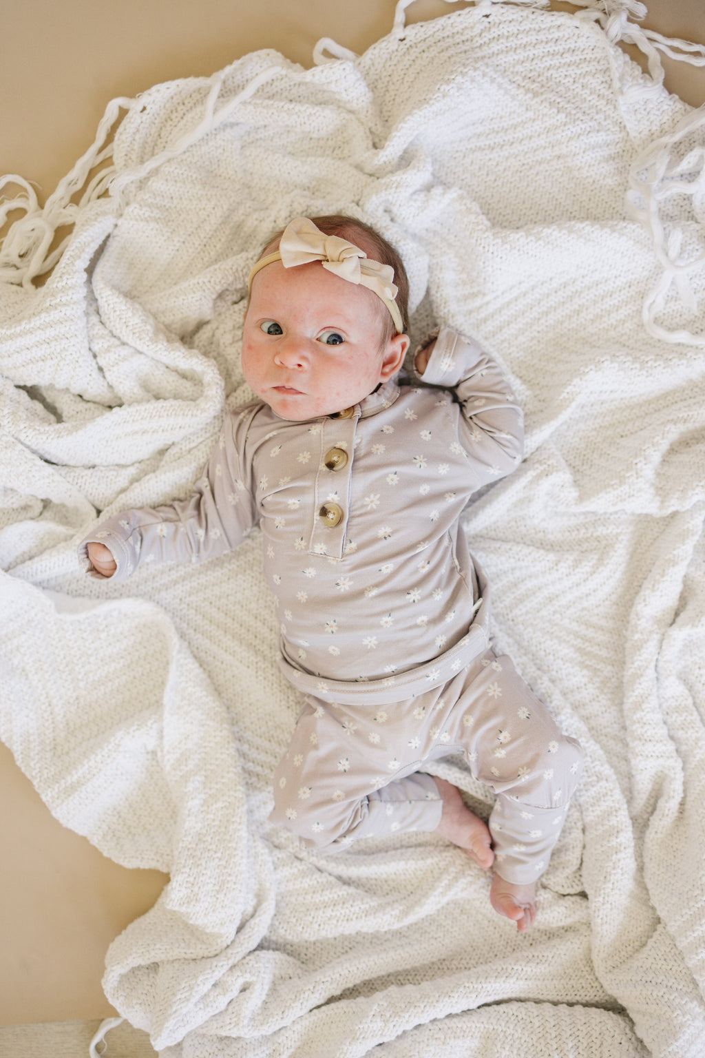 Oopsie Daisy 2pc Henley Bamboo Pajamas - Sizes Newborn & Up!