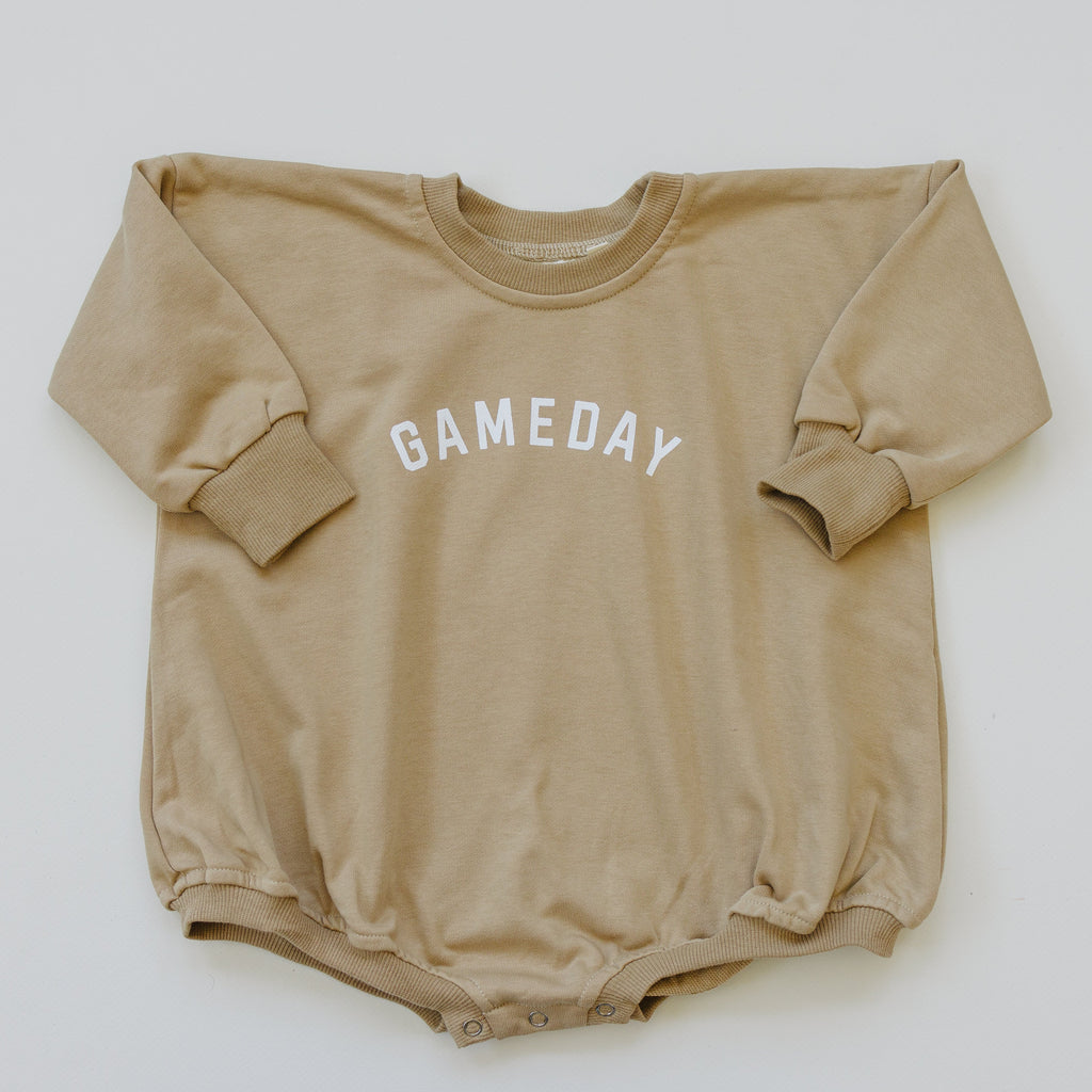 Gameday Sweatshirt Bubble Romper