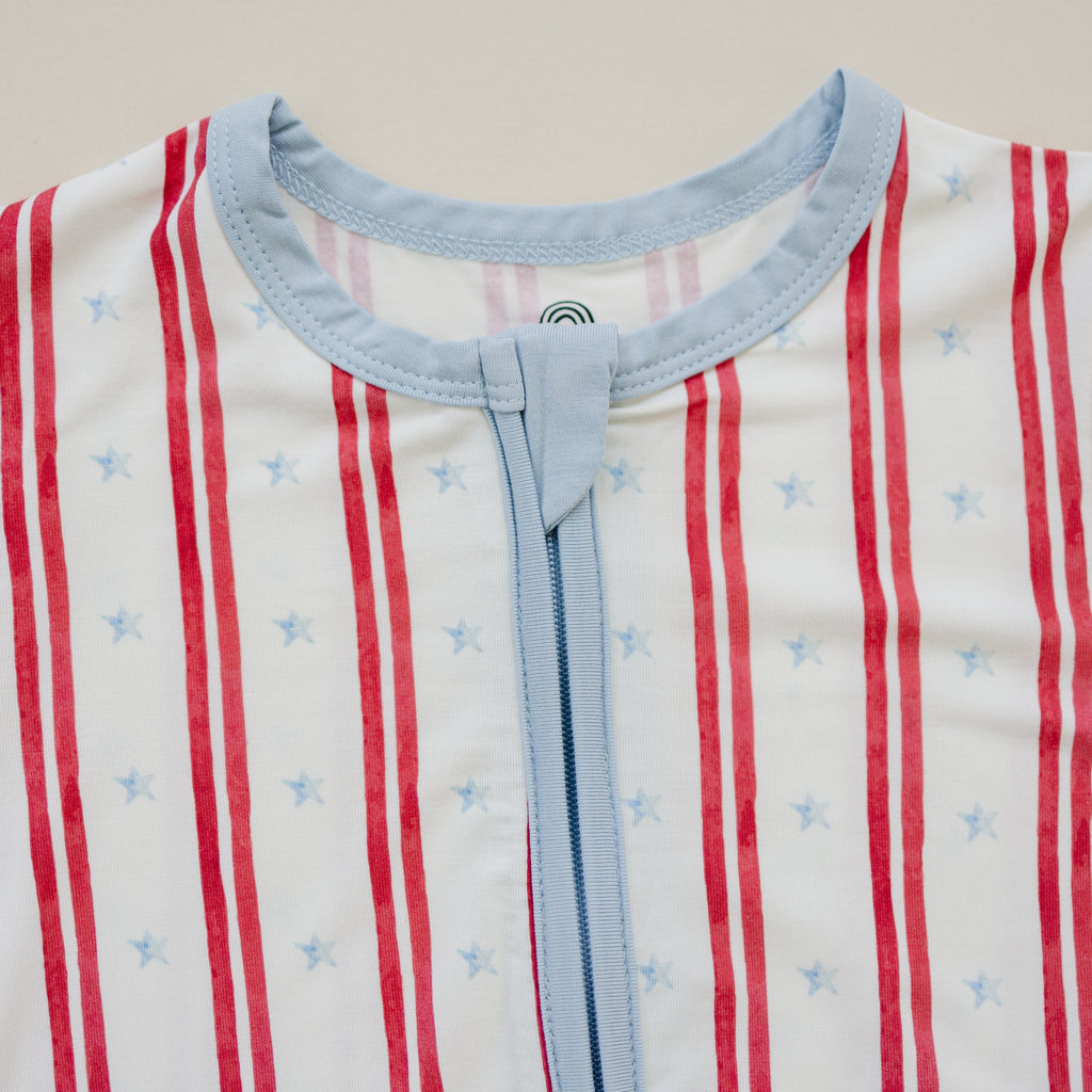 Stars & Stripes Bamboo Shorty Pajamas