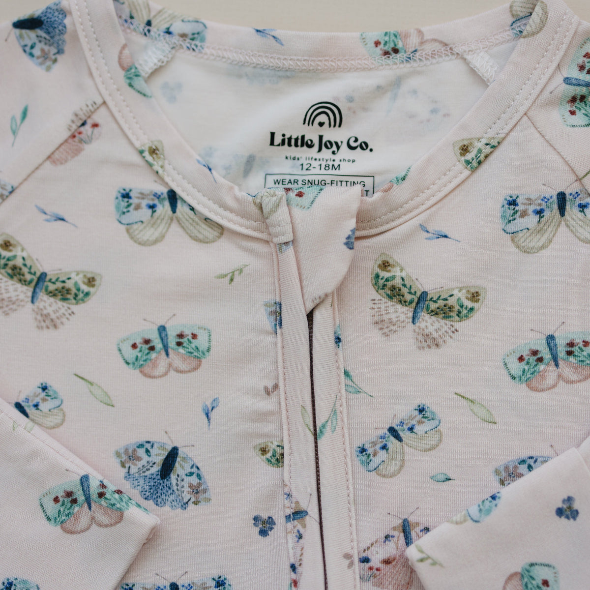 Luna Moths Bamboo Zippy Pajamas