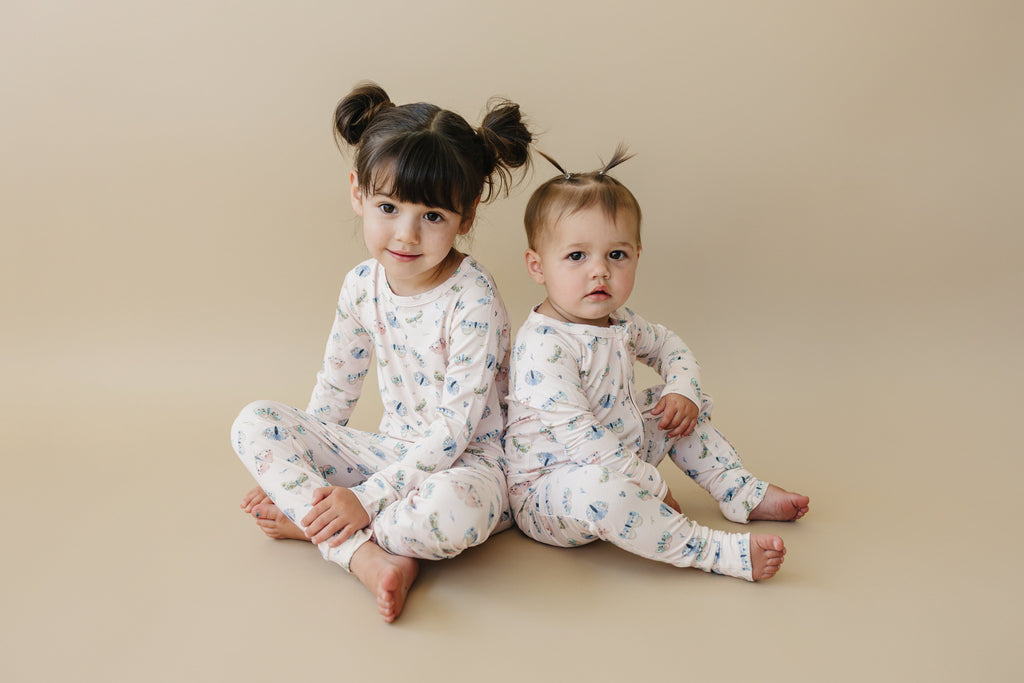 Luna Moths Bamboo Zippy Pajamas