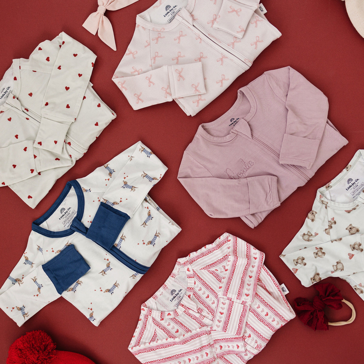 Valentines Teddy Bear 2pc Bamboo Pajamas