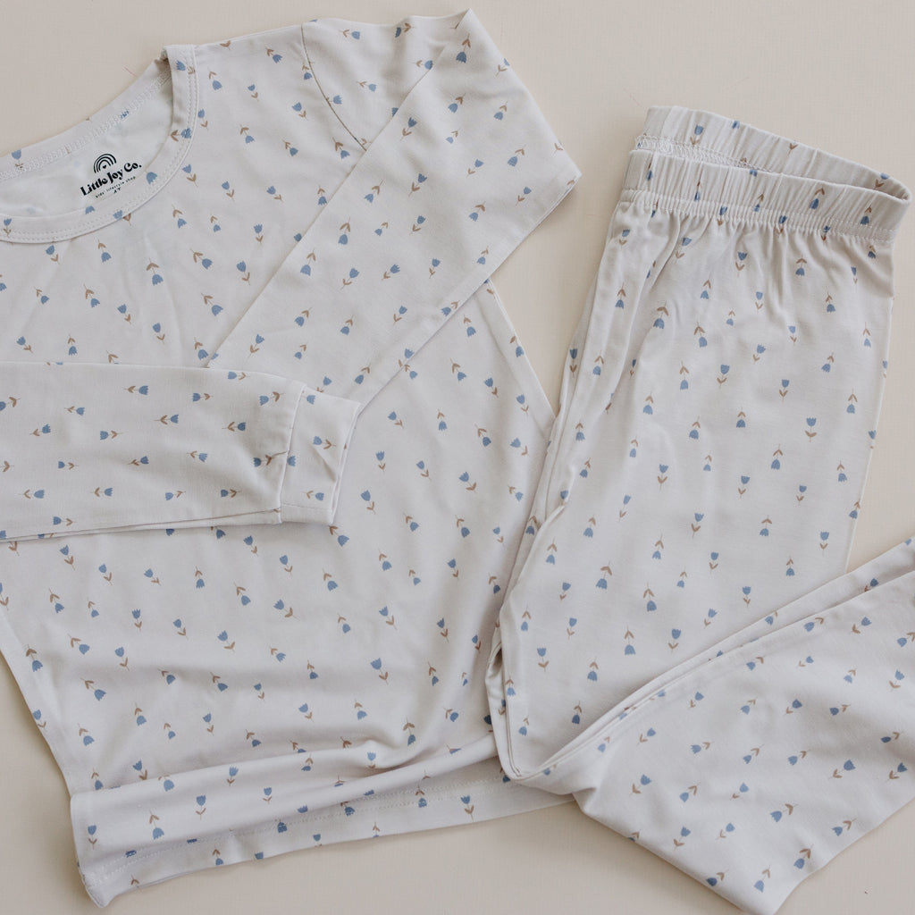 Tiny Tulips 2pc Bamboo Pajamas