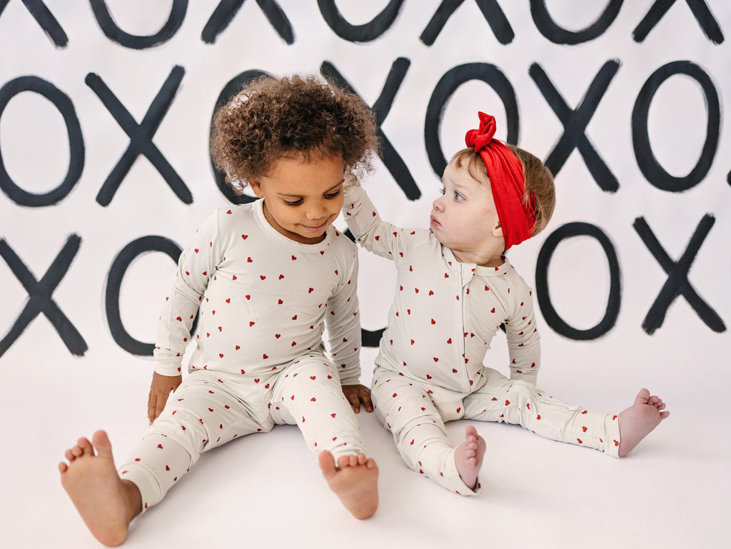 Tiny Hearts 2pc Bamboo Pajamas