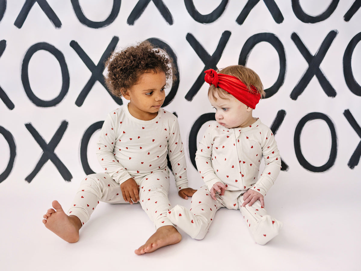 Tiny Hearts 2pc Bamboo Pajamas