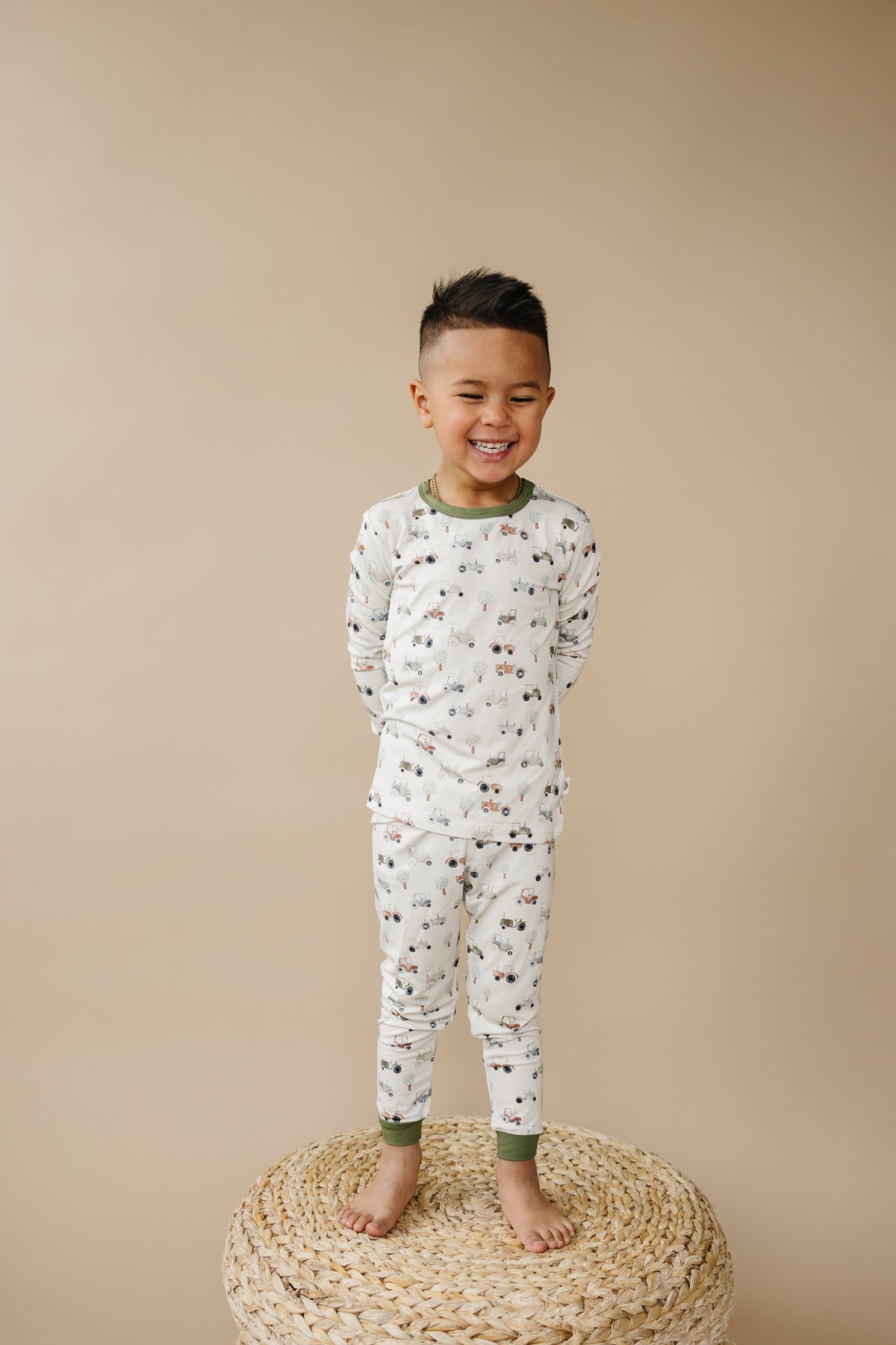 Tiny Tractors 2pc Bamboo Pajamas