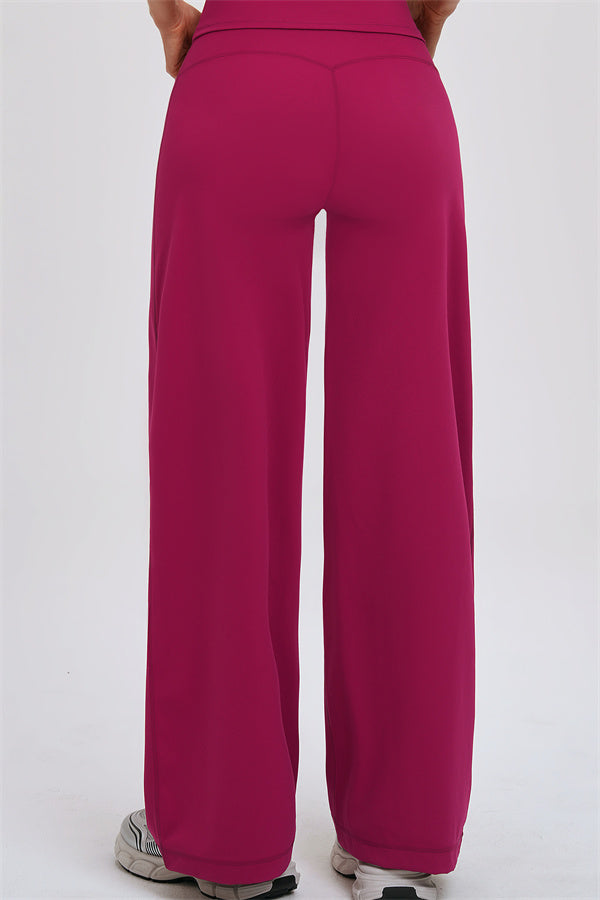 The Stride Crop Top Straight Leg Pants 2-Piece Set