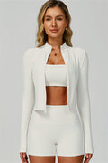 The Burst Jacket Sports Bra Shorts 3-Piece Set