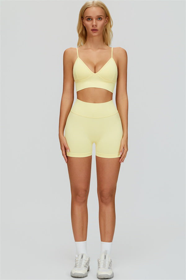 The Empower Jacket Sports Bra Shorts 3-Piece Set