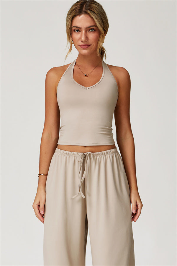 The Sprint Halter Tank Top Sweatpants 2-Piece Set