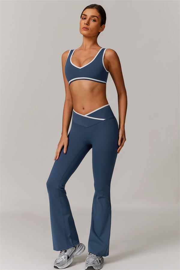 The Stamina Sports Bra Flared Leggings 2-Piece Set