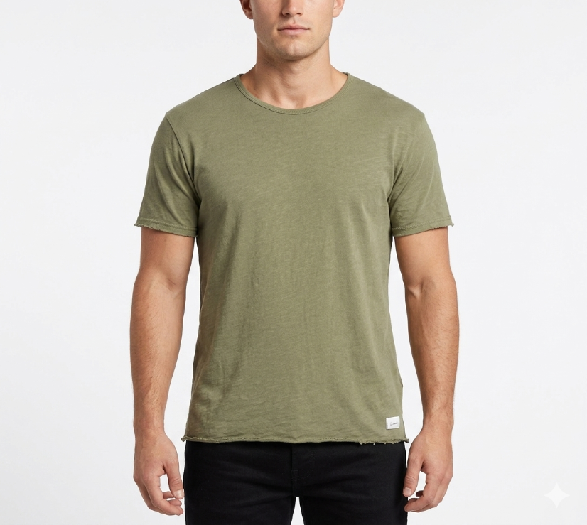 Oura (Aura) Organic Crew Tee (Forest Green)